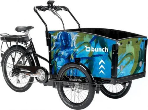 Bunch Bikes imports steel-framed e-cargo bikes. Bunch Bikes imports steel-framed e-cargo bikes.